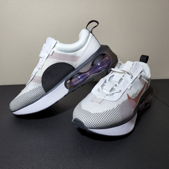 Nike Air Max 2021 GS White Metallic Red Bronze DA3199-100 Kids Youth Shoes NEW - Picture 1 of 12